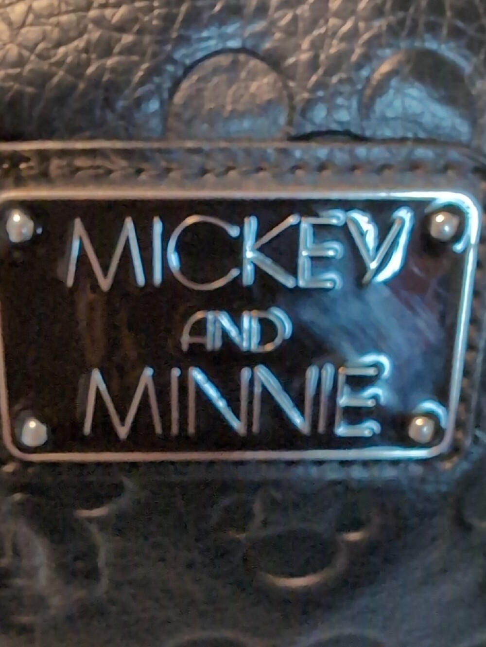 Loungefly Embossed Faux Leather Minnie And Mickey Mouse Purse - Picture 3 of 16